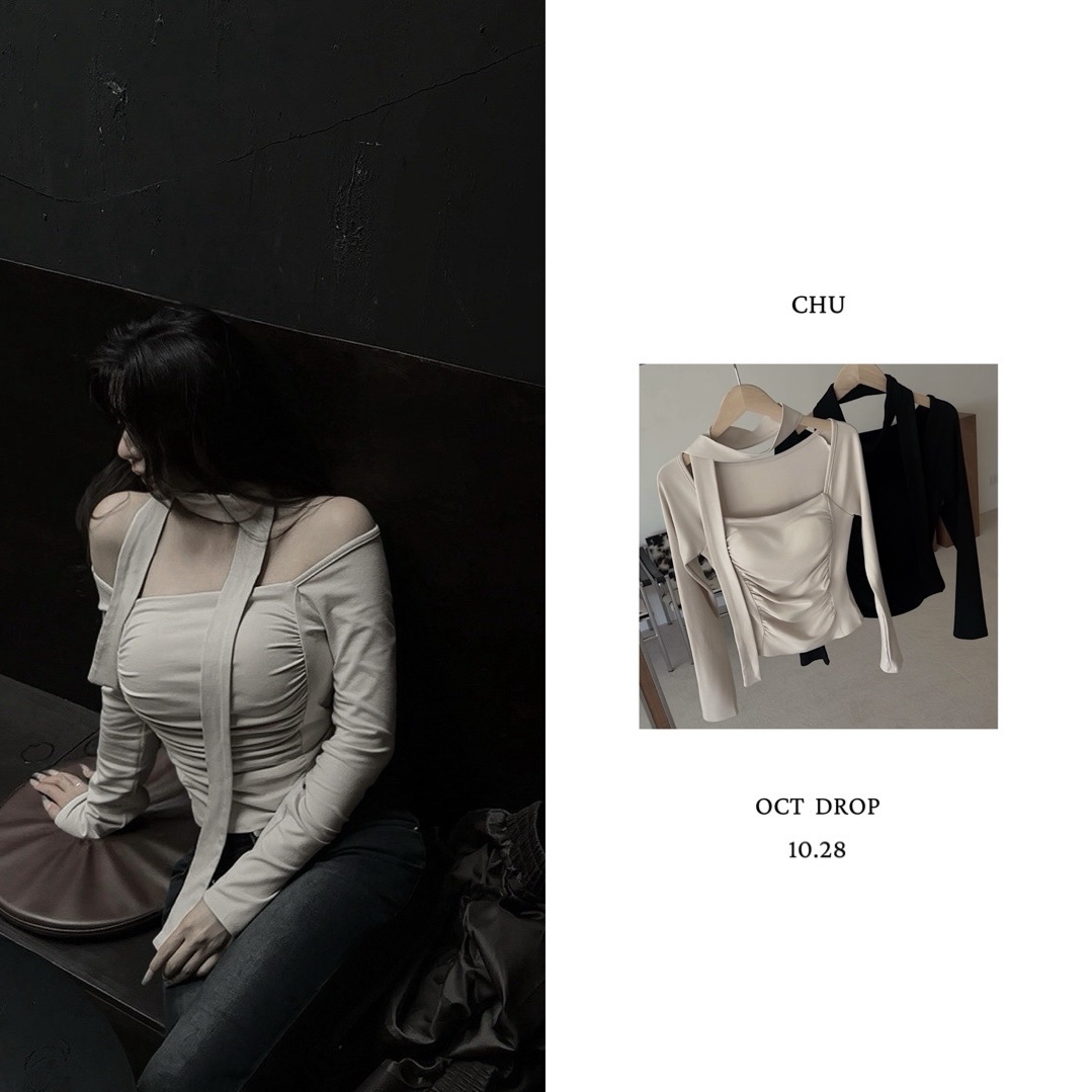 SELECT｜折角腰復古方領打底衣 (10.28 Drop)