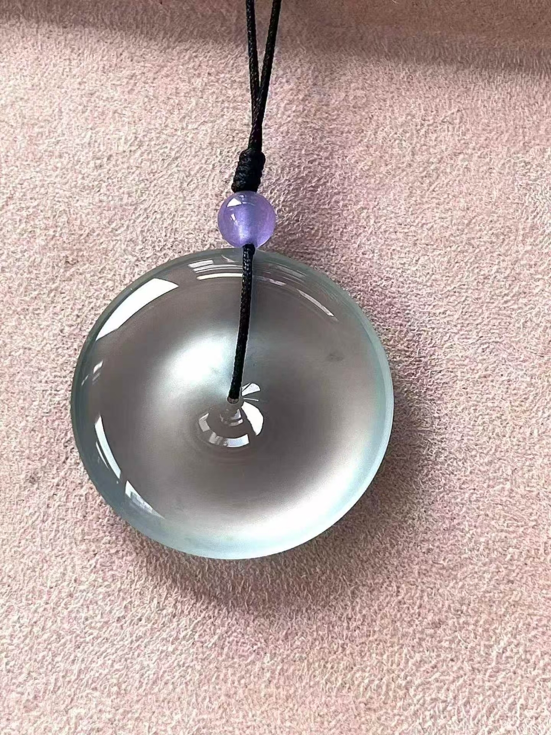 翡翠平安扣 (29.5mm直徑),天然翡翠A玉, 緬甸玉, Jade, Jadeite