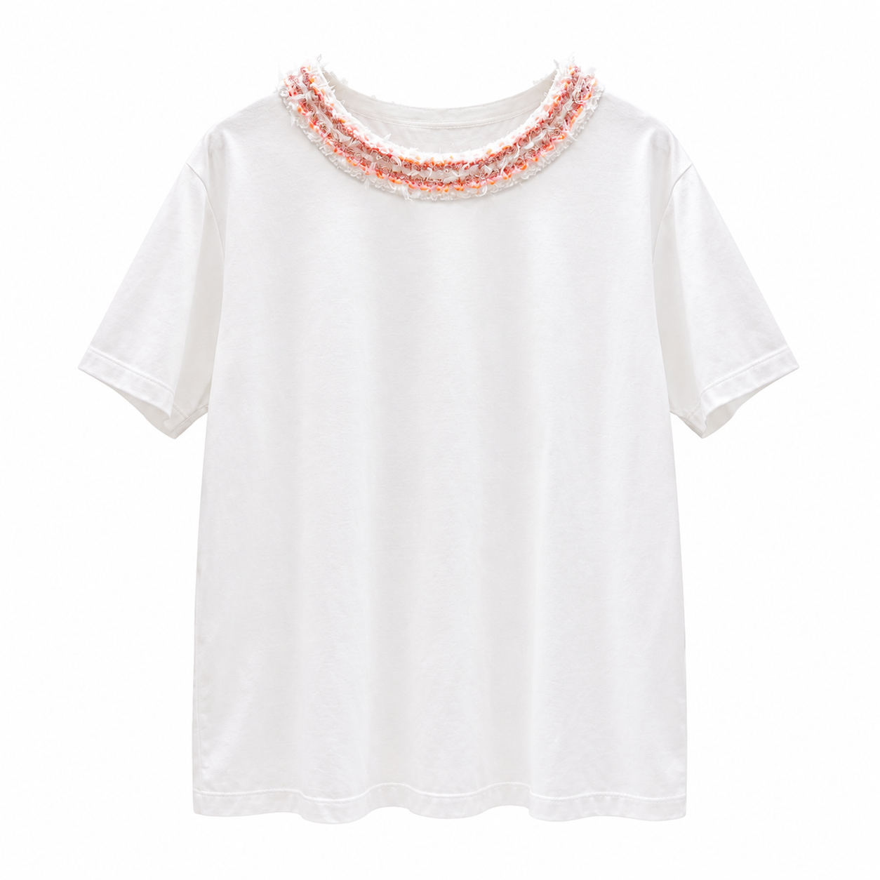 軟呢圓領棉T-shirt