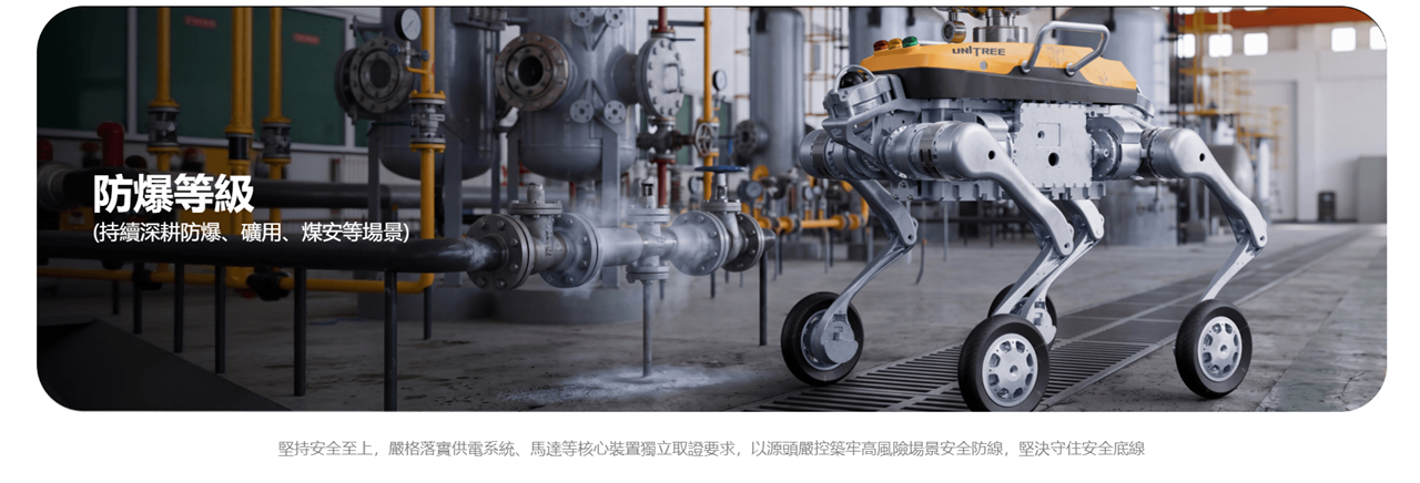 B2-Ex防爆等級 (持續深耕防爆、礦用、煤安等場景)
