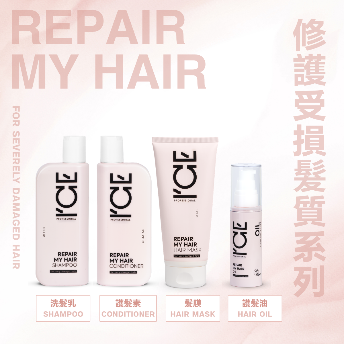 ICE Professional - 修護受損髮質 系列