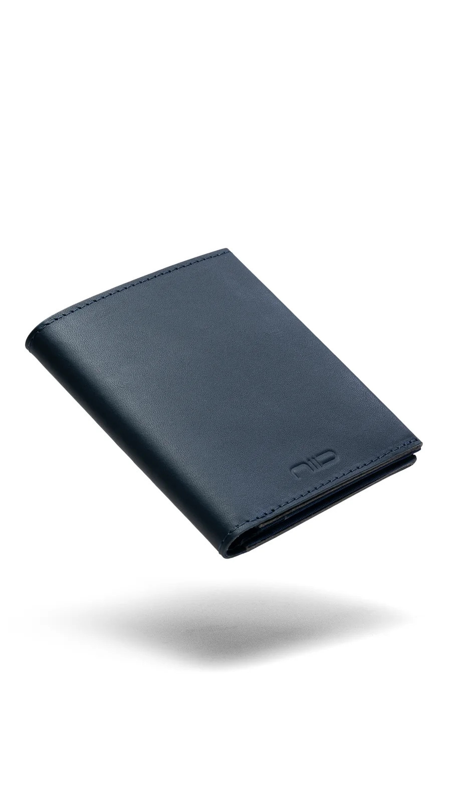 NEX Slim RFID Wallet (Smooth Leather) - Navy