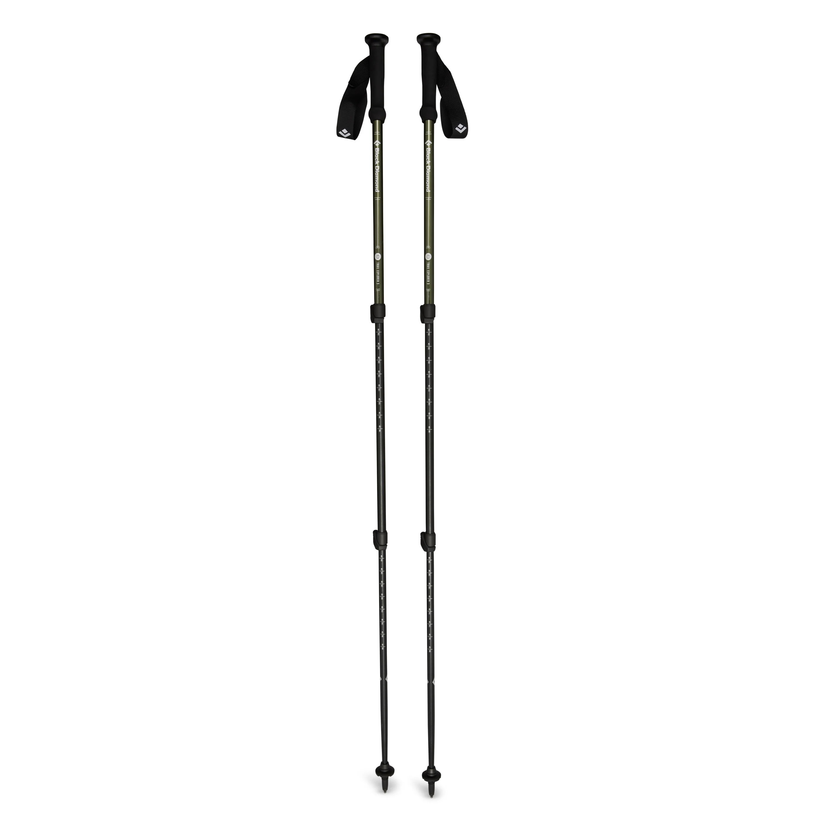 Black Diamond TRAIL EXPLORER 3 快扣三節伸縮式登山杖 112551 苔原綠 (一對售) [HappyOutdoor]