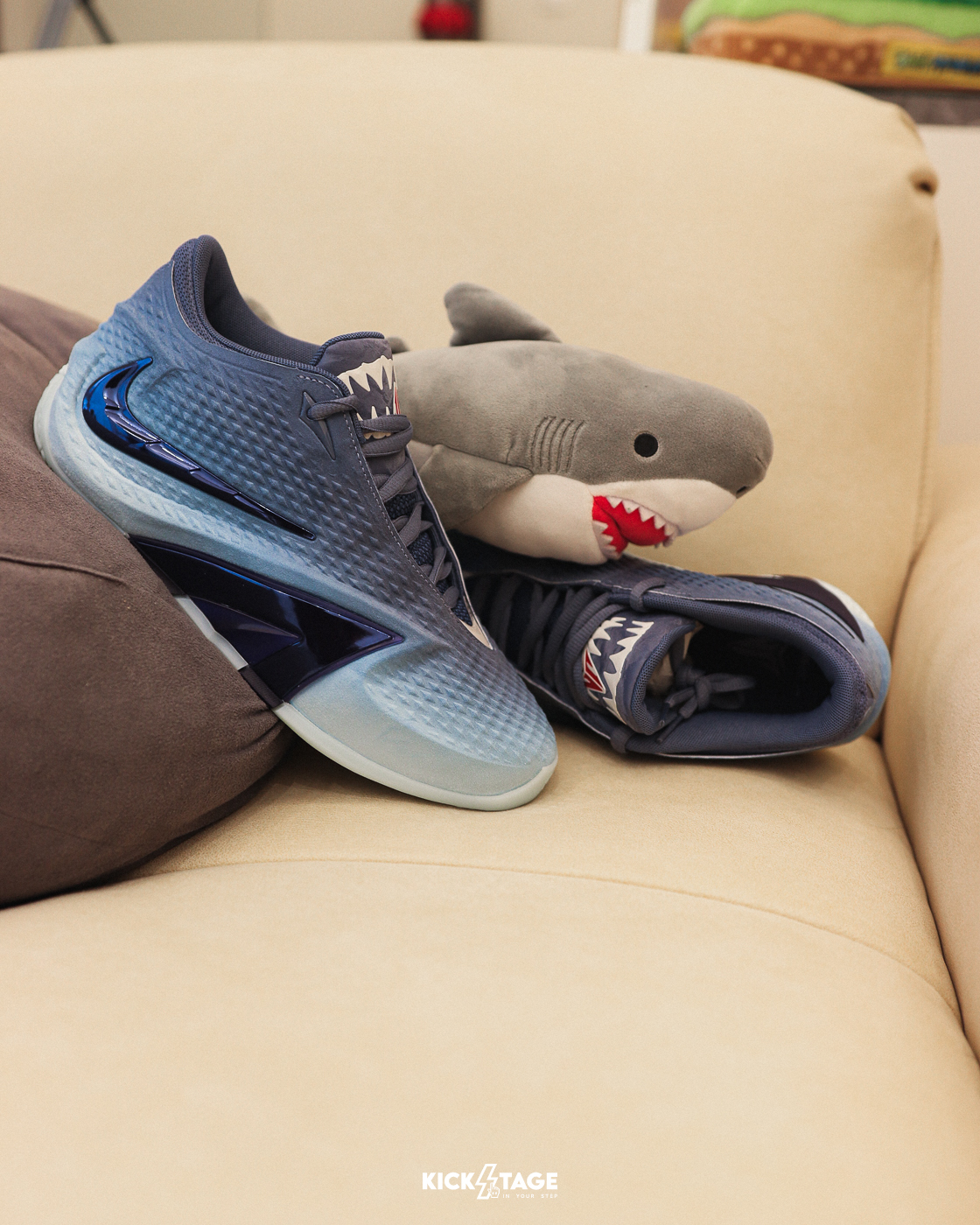 ＜海外連線代購＞ 大童鞋 女生尺寸 NIKE JA 4 GS 'JAWS' 大白鯊 海洋藍 實戰 緩震 籃球鞋【JF0695-400】