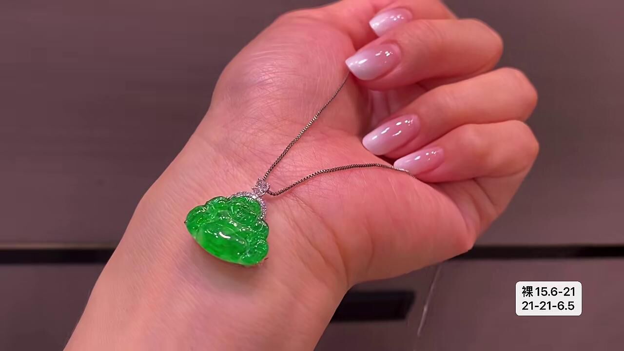 翡翠冰綠佛公,天然翡翠A玉, 緬甸玉, Jade, Jadeite