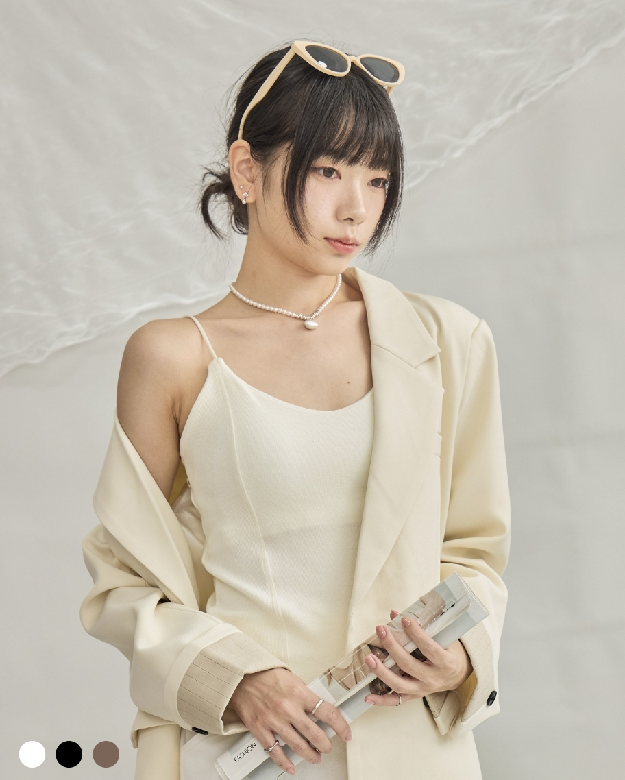 磨毛V領細肩小可愛