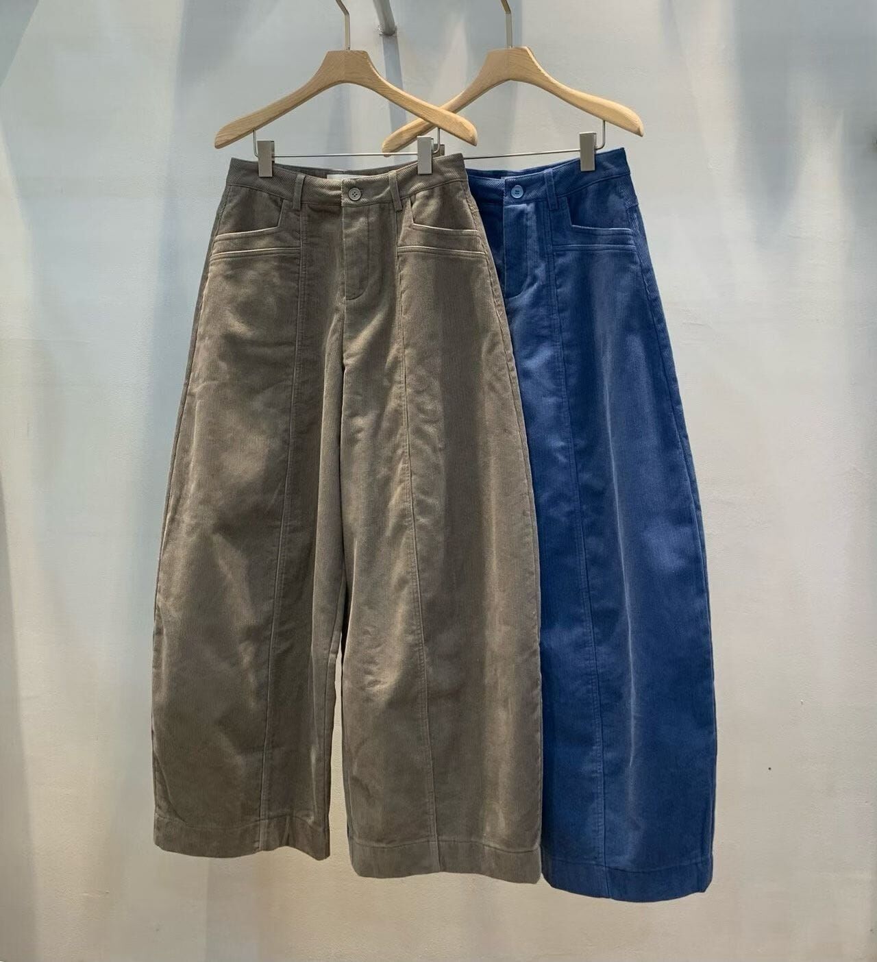 TS7205 燈芯絨弧形休閒褲