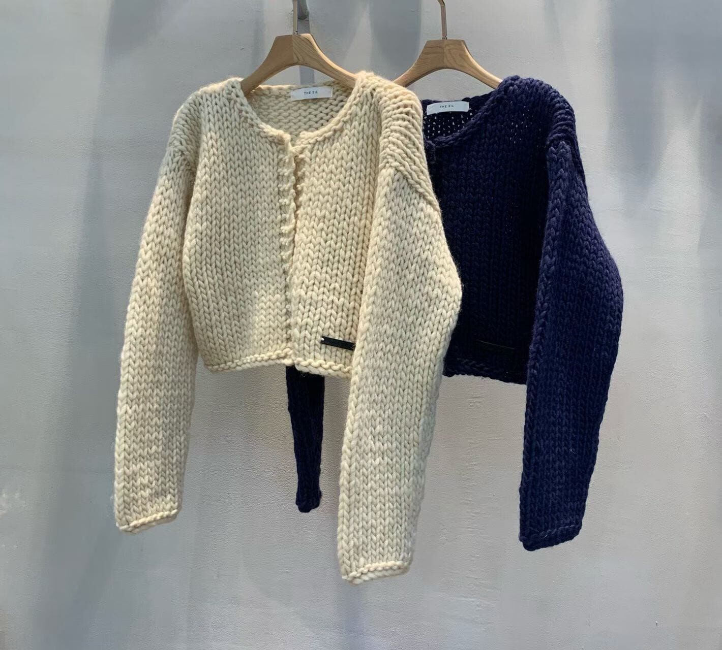 TS7207 粗織短版圓領外套