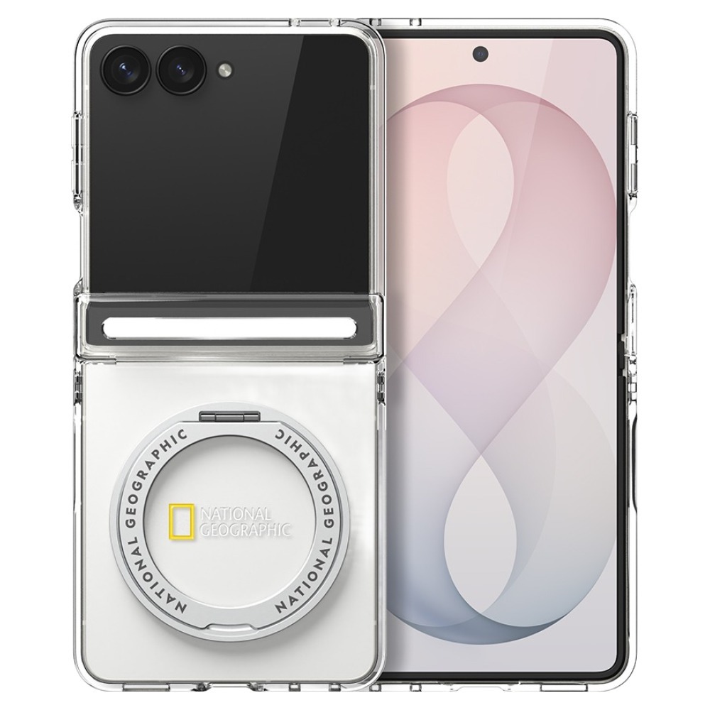 National Geographic - Magnetic Ring Stand Hinge Cover - Samsung Flip 8 Case 貼身磁吸手機保護硬殼