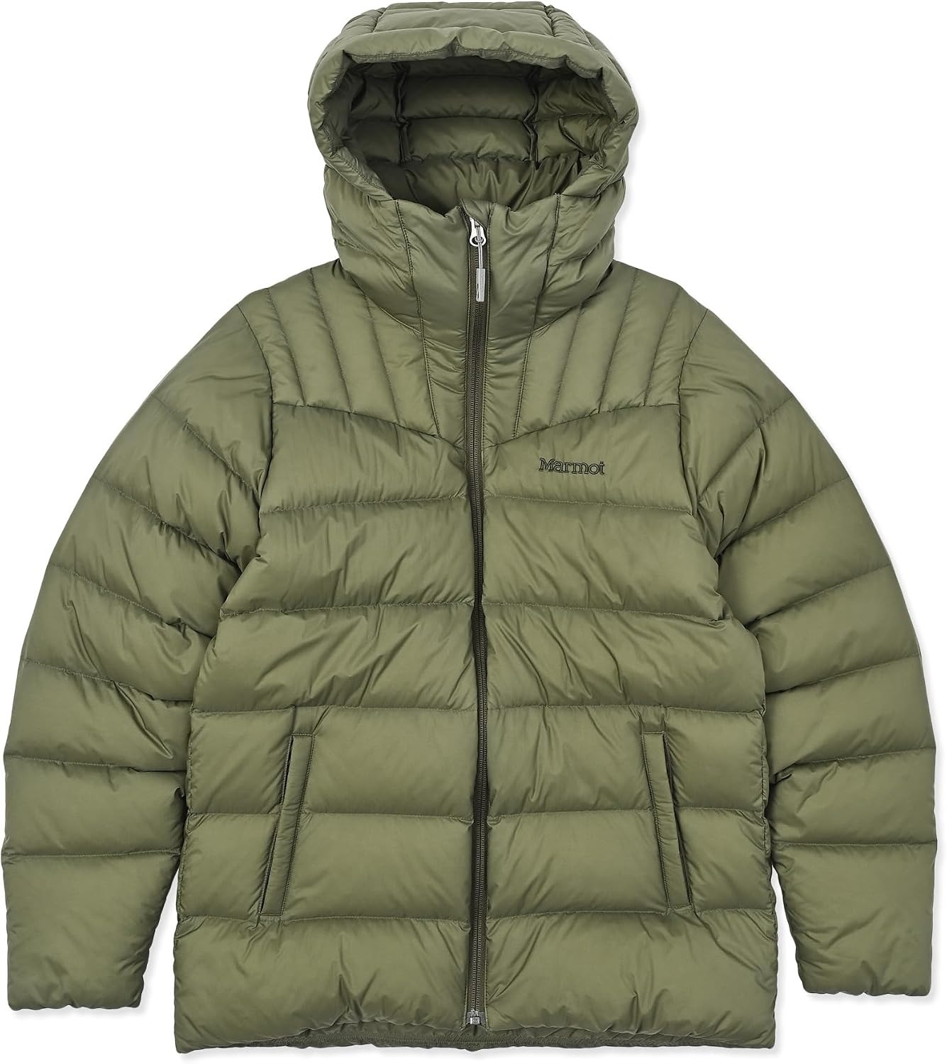 Marmot  Lance 750FP 女款連帽防風羽絨外套 MTFW25WDW010-J027卡其綠  [HappyOutdoor]