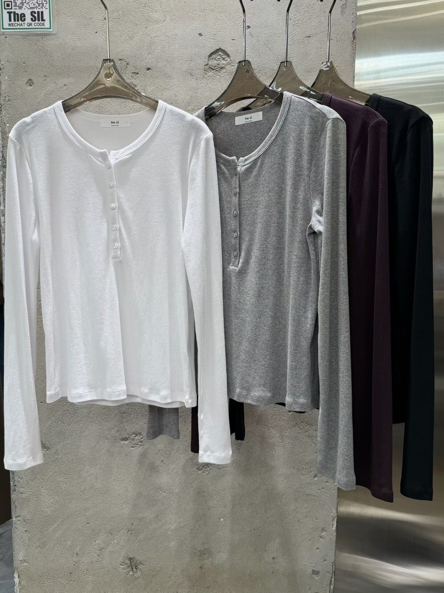 TS7229 亨利領長袖棉質上衣