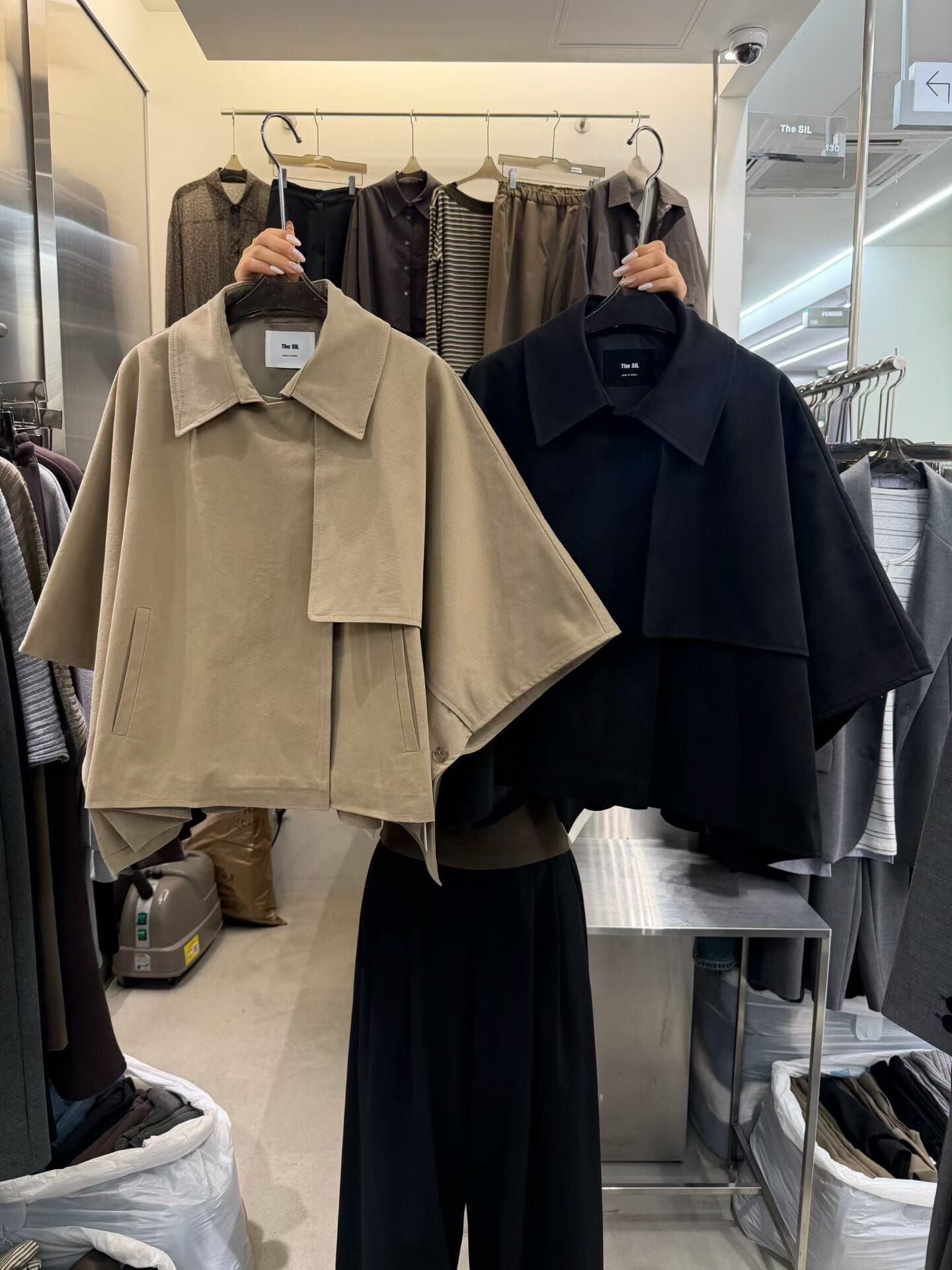 TS7231 短版風衣斗篷