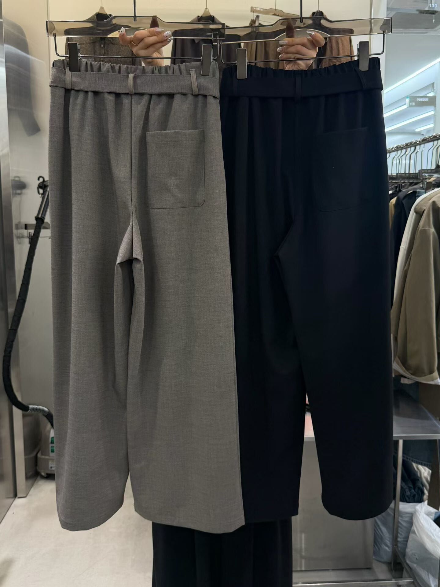 TS7237 高腰腰帶打摺長褲