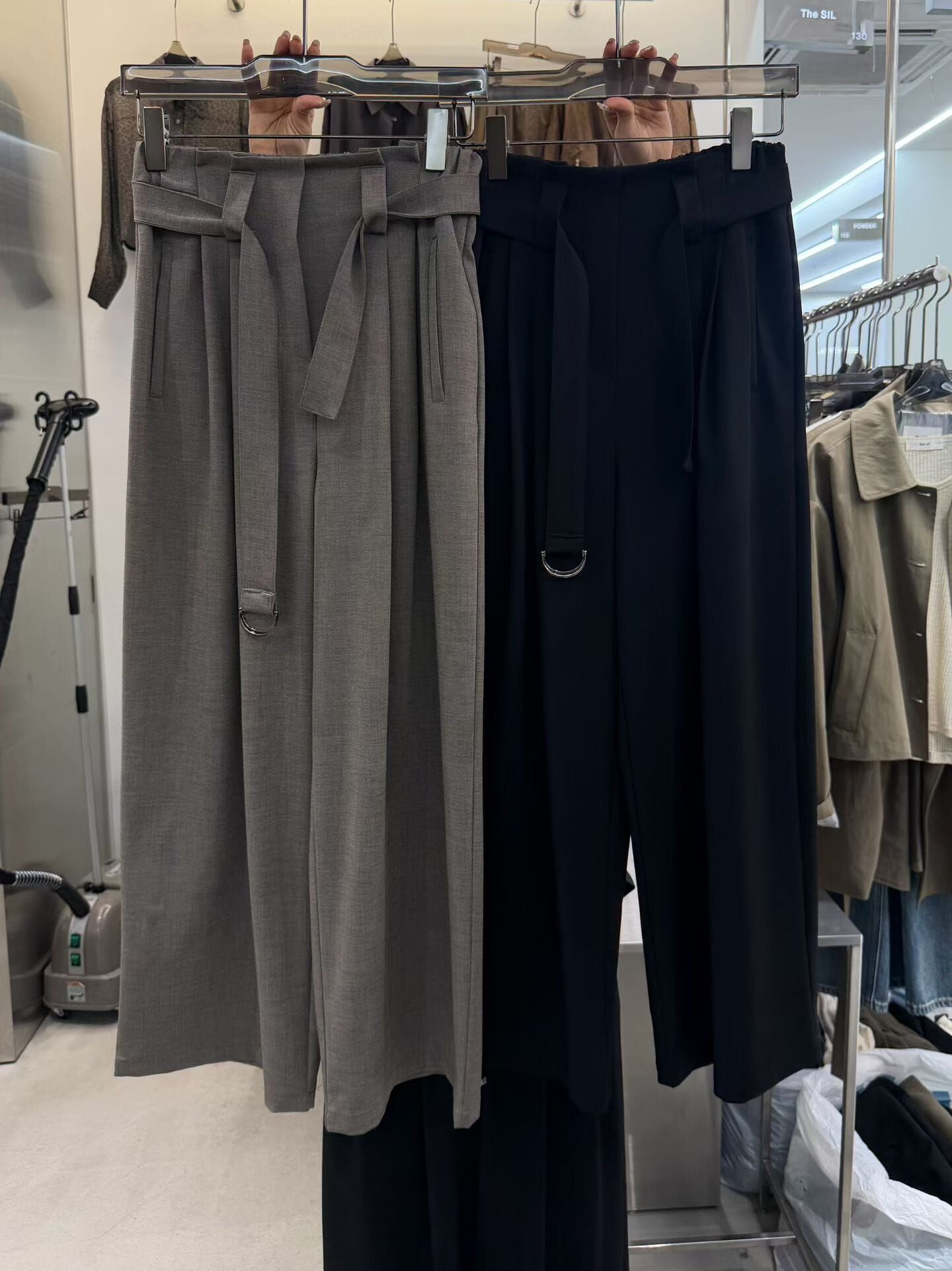 TS7237 高腰腰帶打摺長褲