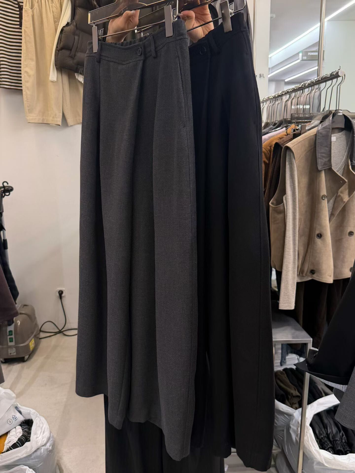 TS7241 斜扣垂墜西裝長褲