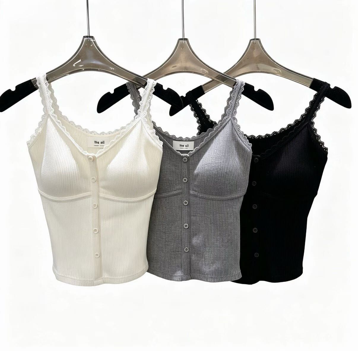 TS7244 蕾絲排釦Bra Top