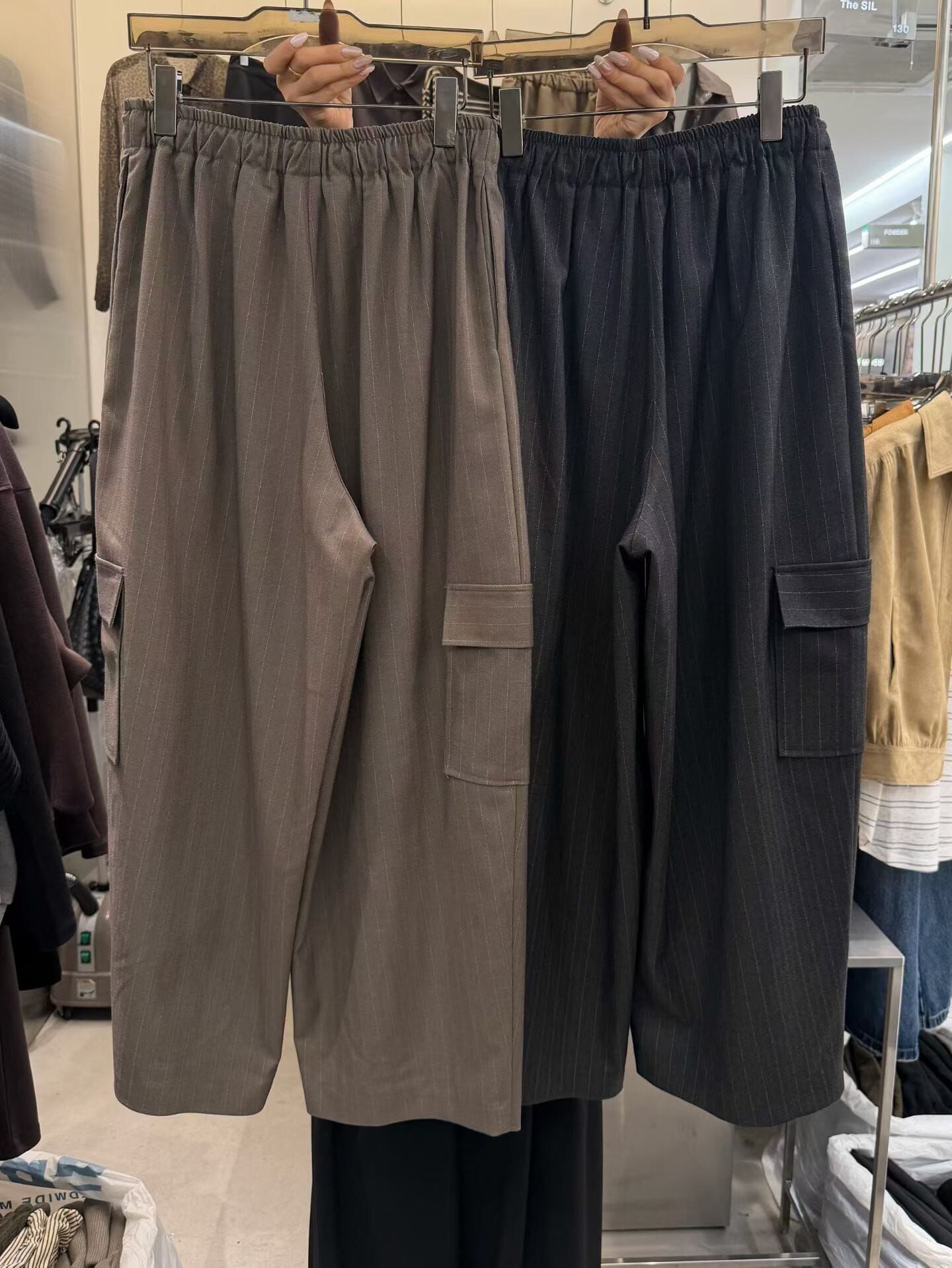 TS7251 直紋工裝口袋休閒褲