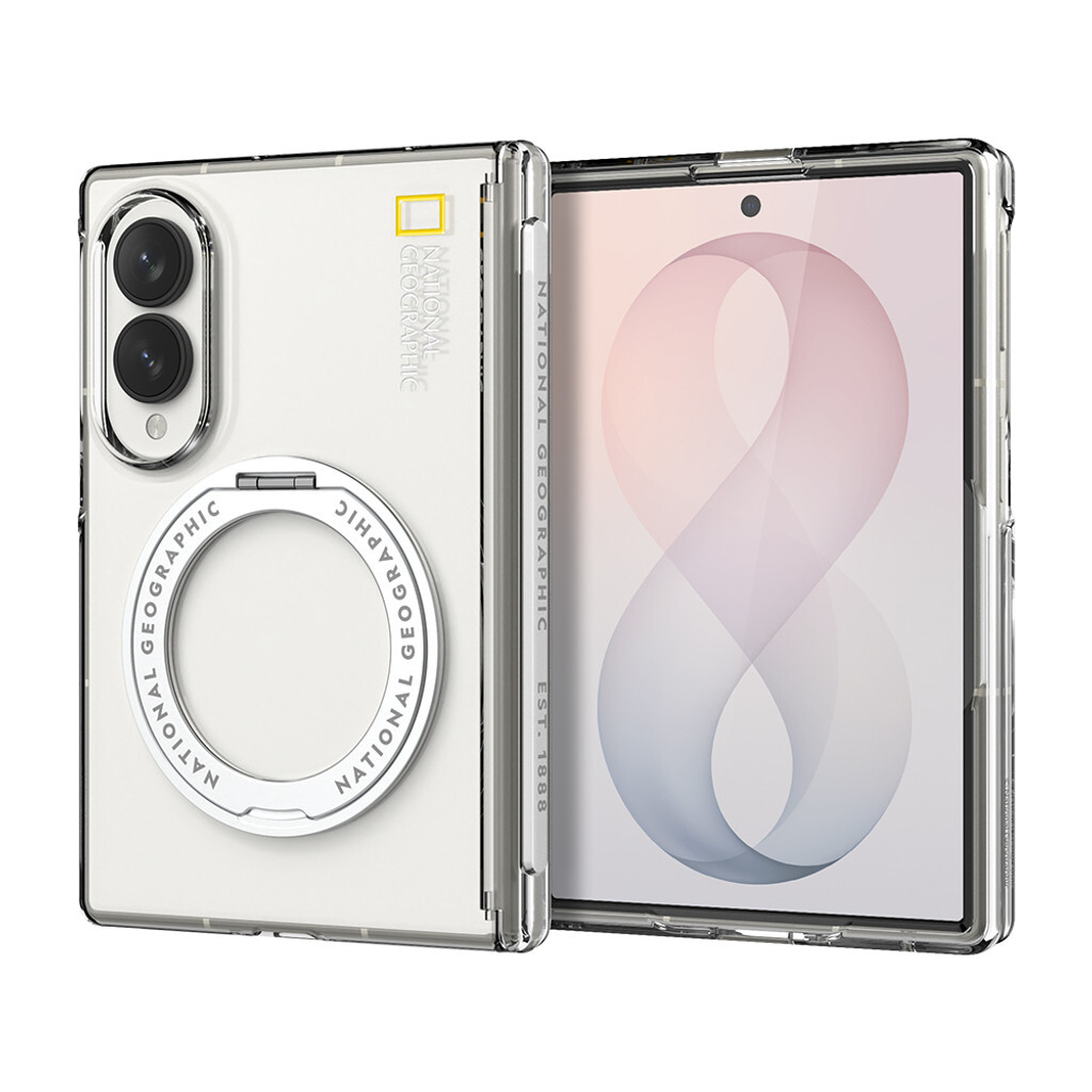 National Geographic - Magnetic Ring Stand Hinge Cover - Samsung Fold 8 Ultra Case 貼身磁吸支架鉸鏈保護手機硬殼