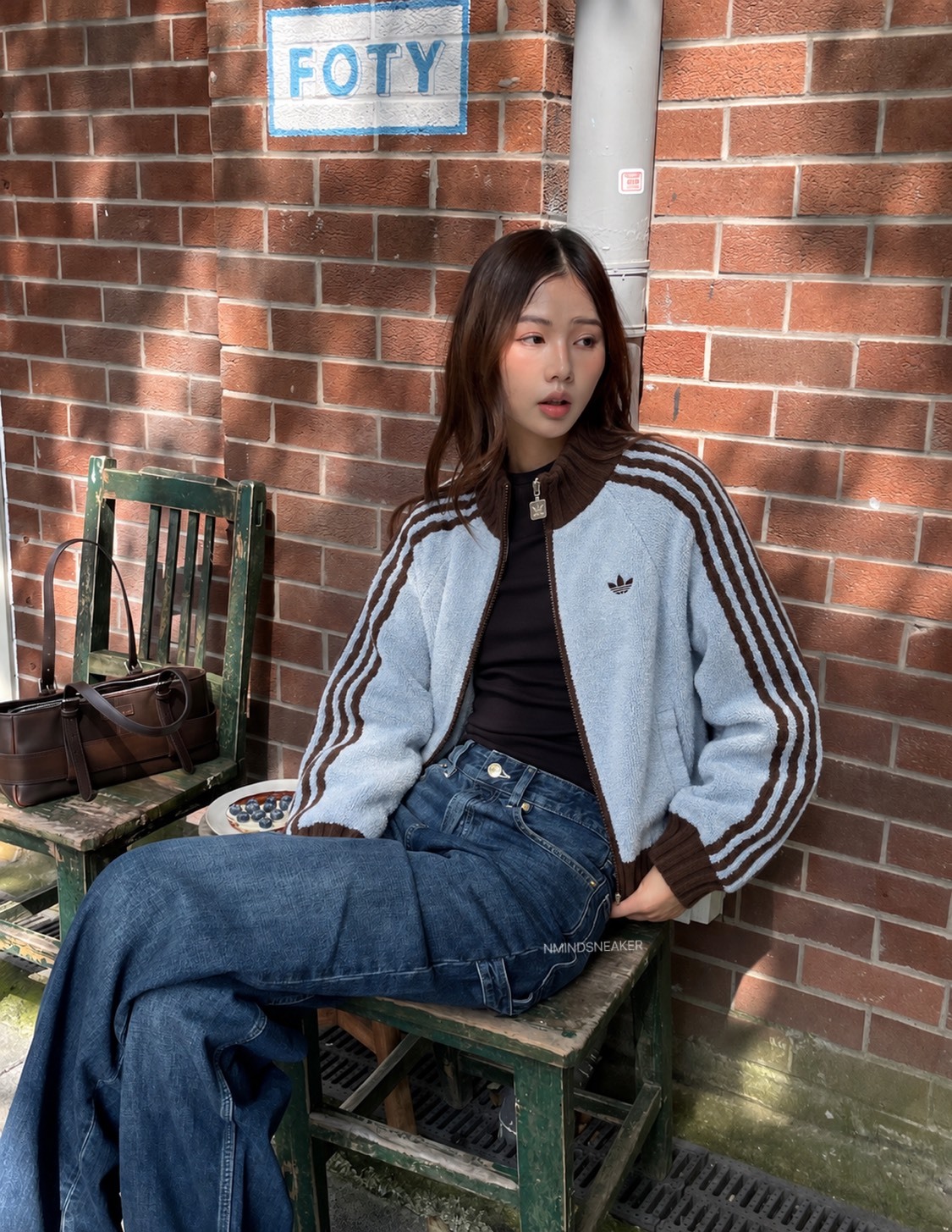 <鬆弛氛圍VIBE✨> ADIDAS ORIGINALS KNIT 針織 立領外套