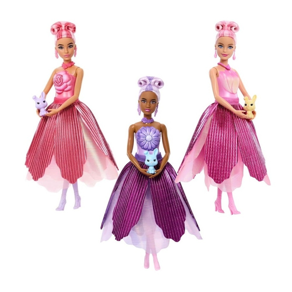 【MATTEL 美泰兒】Barbie 芭比 玫瑰 隨機出貨一款 strc