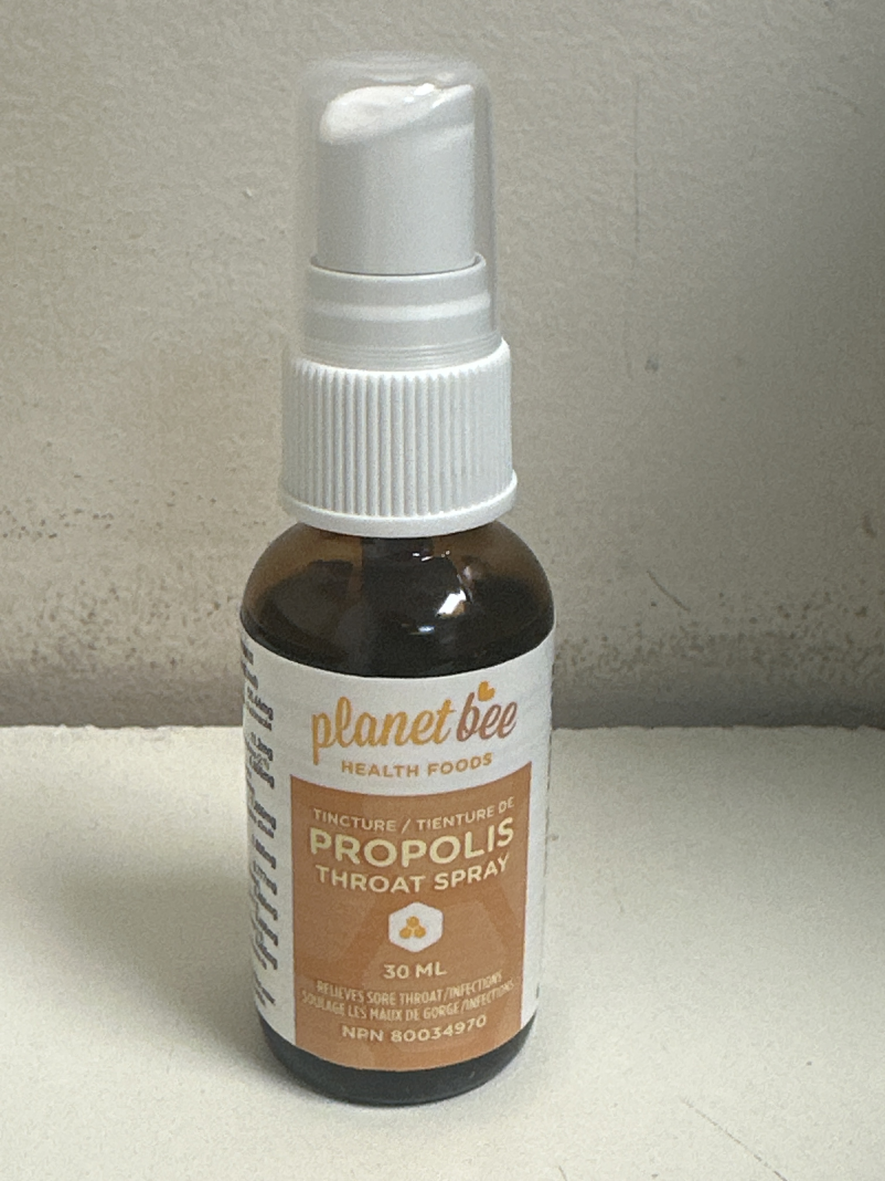 WY12 Planetbee 蜂膠紫錐菊喉嚨噴霧 30ml**到期日:2028/08