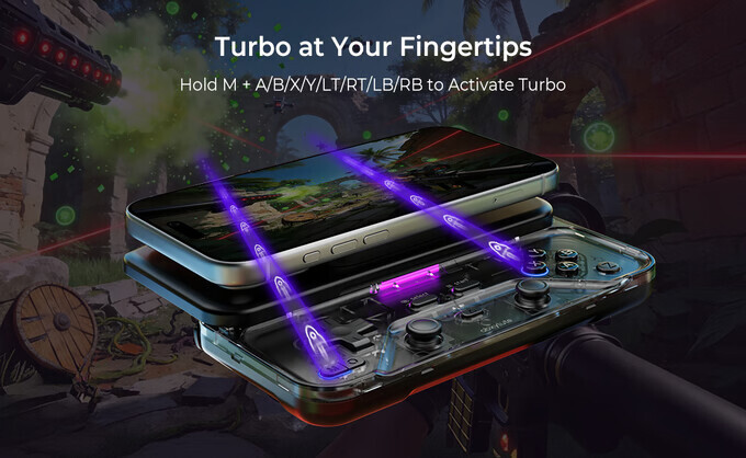 abxylute M6 Turbo 連發功能示意圖