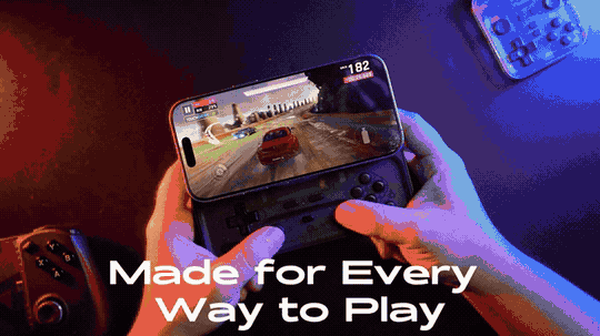 玩家使用 abxylute M6 遊玩不同類型遊戲