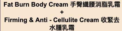 NEU-F Pro Fat Burn Body Cream 手臀纖腰消脂乳霜 + Firming & Anti - Cellulite Cream 收緊去水腫乳霜