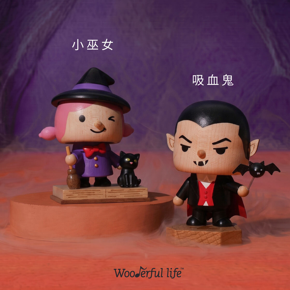 小巫女與吸血鬼彈簧擺飾