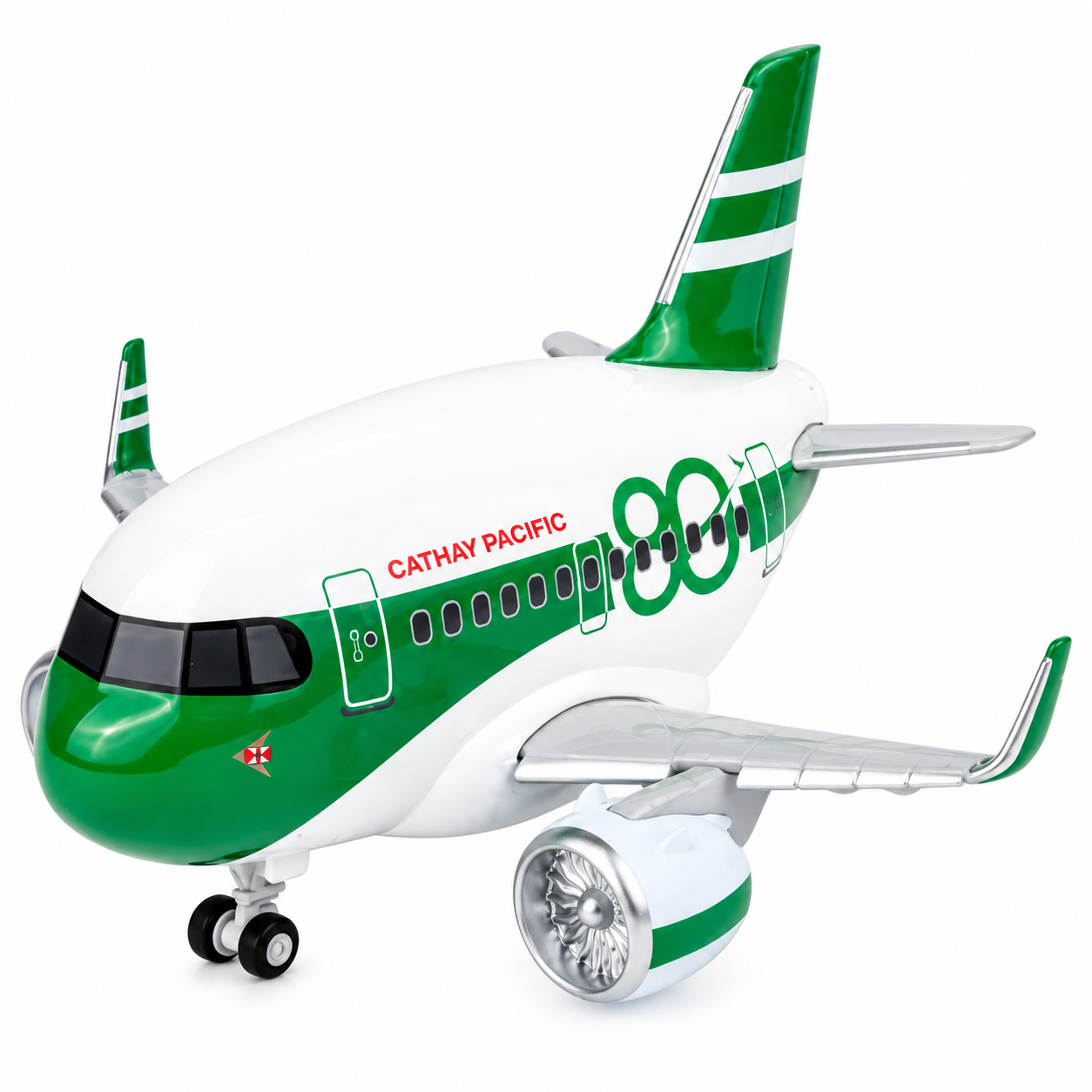 國泰航空 A321neo 80周年紀念彩繪塗裝 塑膠飛機模型 含支架底座