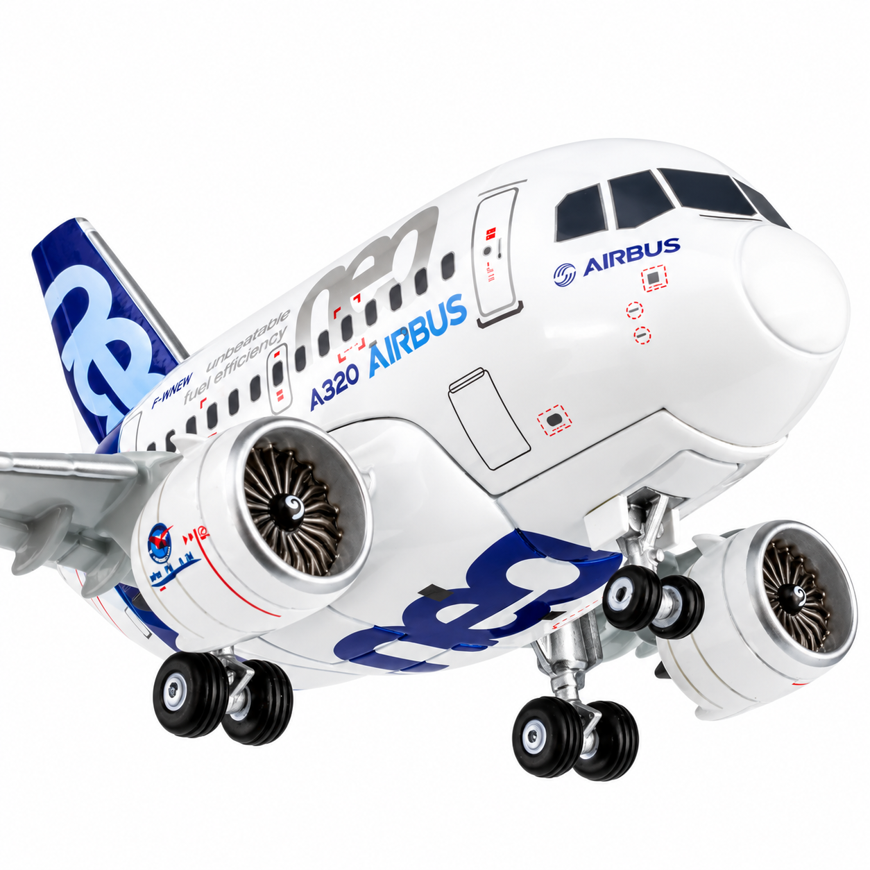 空中巴士A320neo 原廠塗裝 Q版飛機模型 不含展示架底座