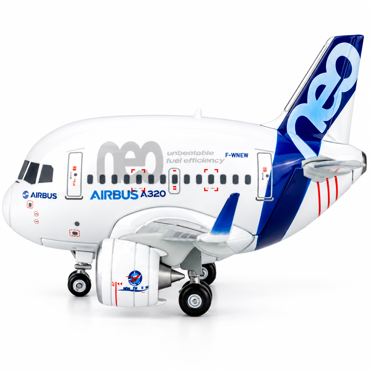 空中巴士A320neo 原廠塗裝 Q版飛機模型 不含展示架底座