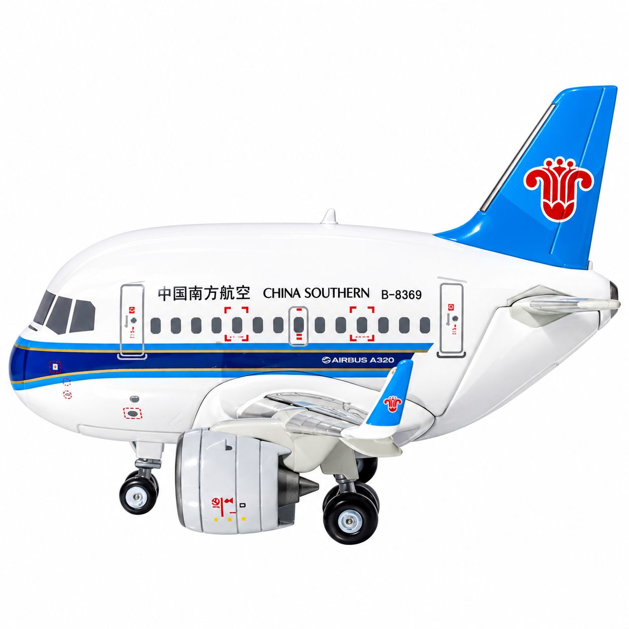 中國南方航空 A320neo 金屬模型飛機 不含展示架底座