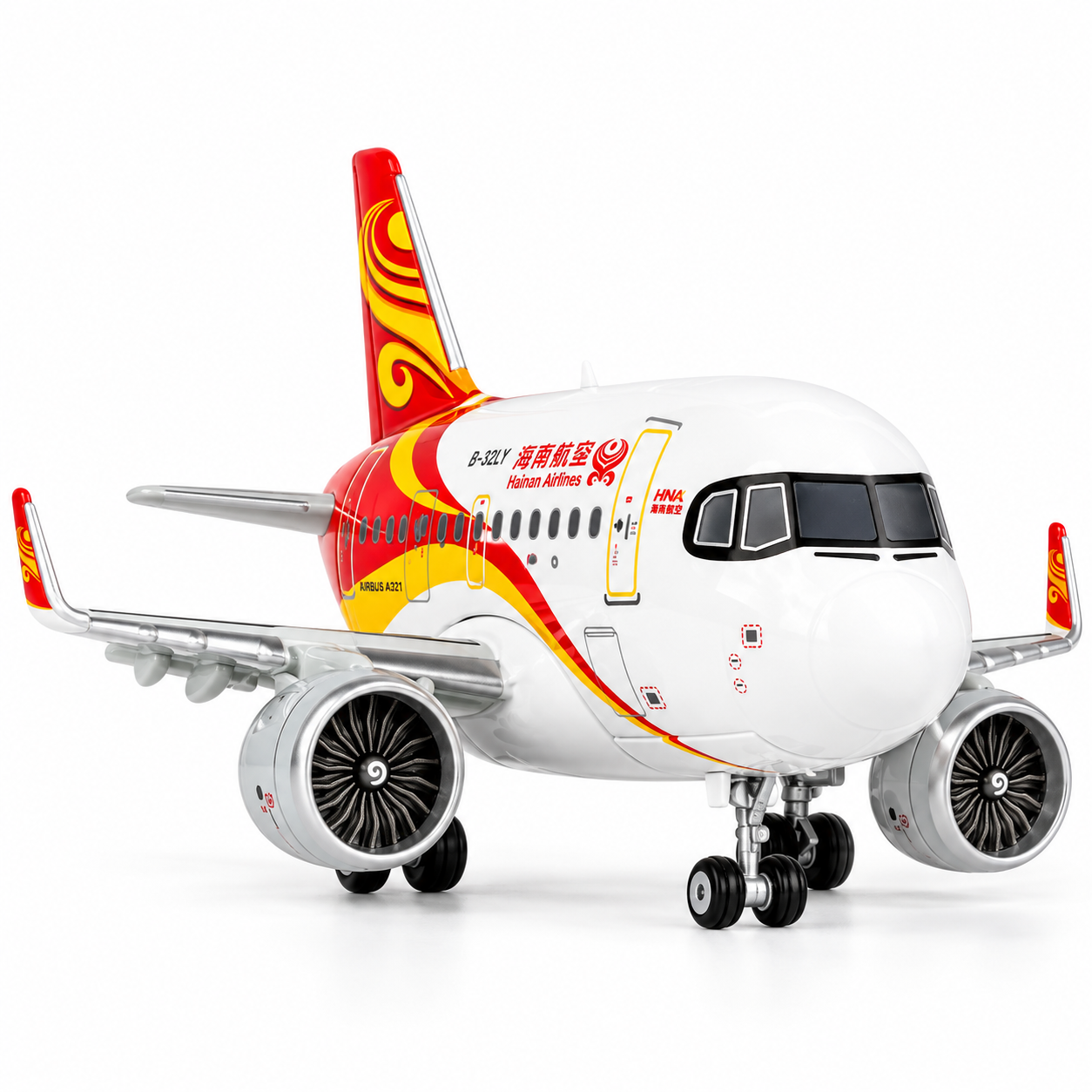 海南航空 A321neo Q版金屬模型飛機 不含展示架底座