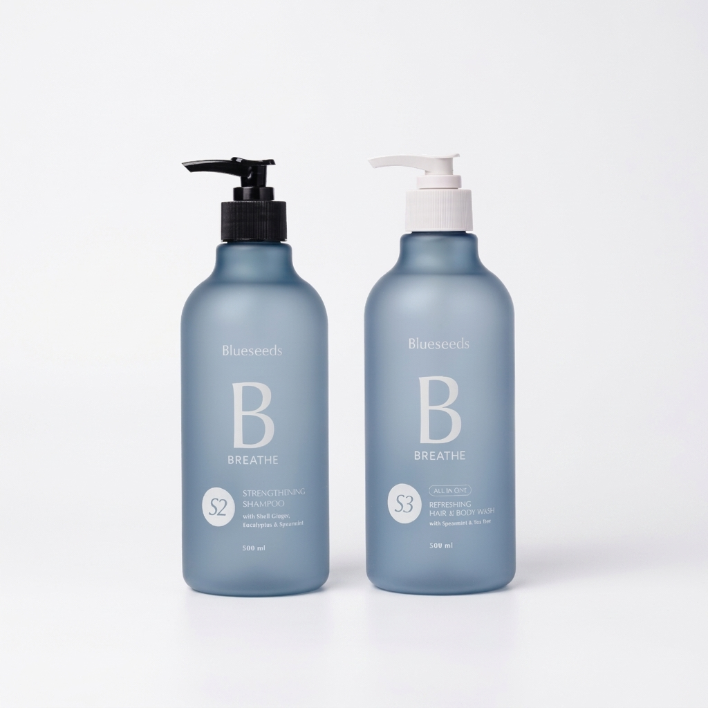 【雙11限定】S2月桃尤加利薄荷強健洗髮露500ml+S3薄荷茶樹全身舒爽潔淨露500ml