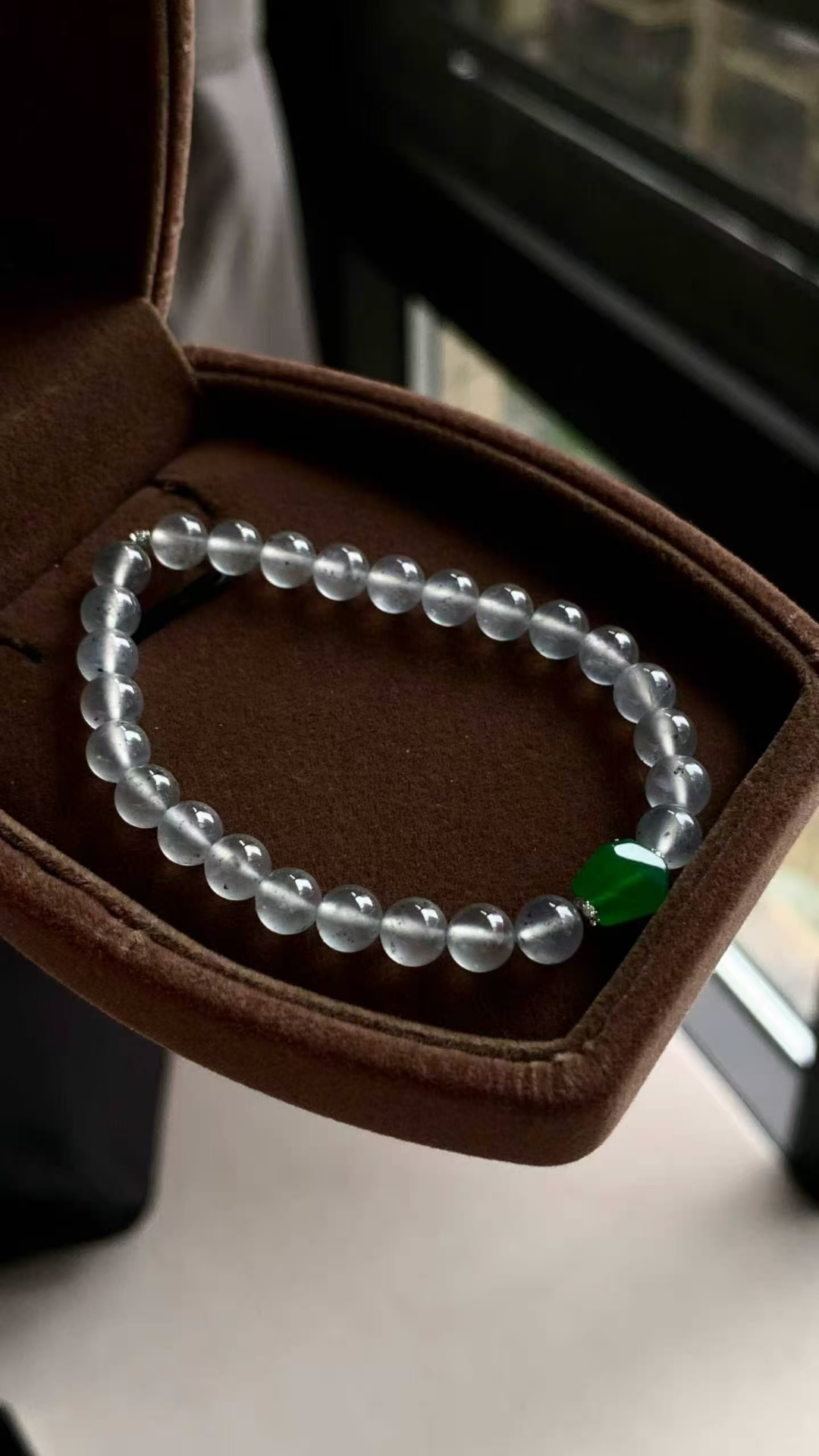 翡翠冰潤起熒珠子手串,天然翡翠A玉, 緬甸玉, Jade, Jadeite