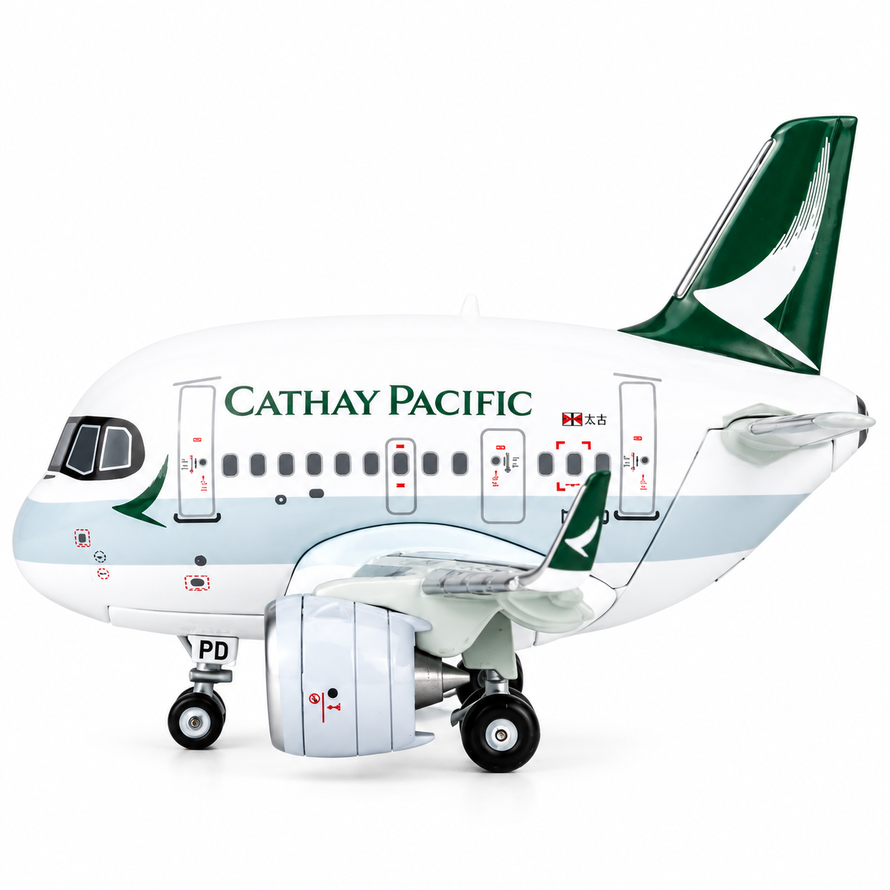 國泰航空 A321neo Q版金屬飛機模型 不含展示架底座