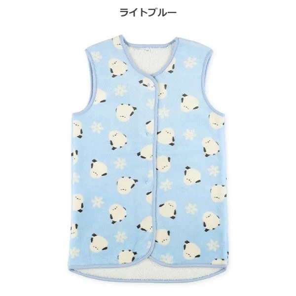 【Nishimatsuya】Kids Micro Fleece Boa Lined Long Poncho (Long-Tailed Tit)