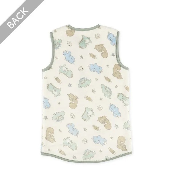 【Nishimatsuya】Baby Micro Fleece Boa Lined Long Poncho (Dinosaurs)
