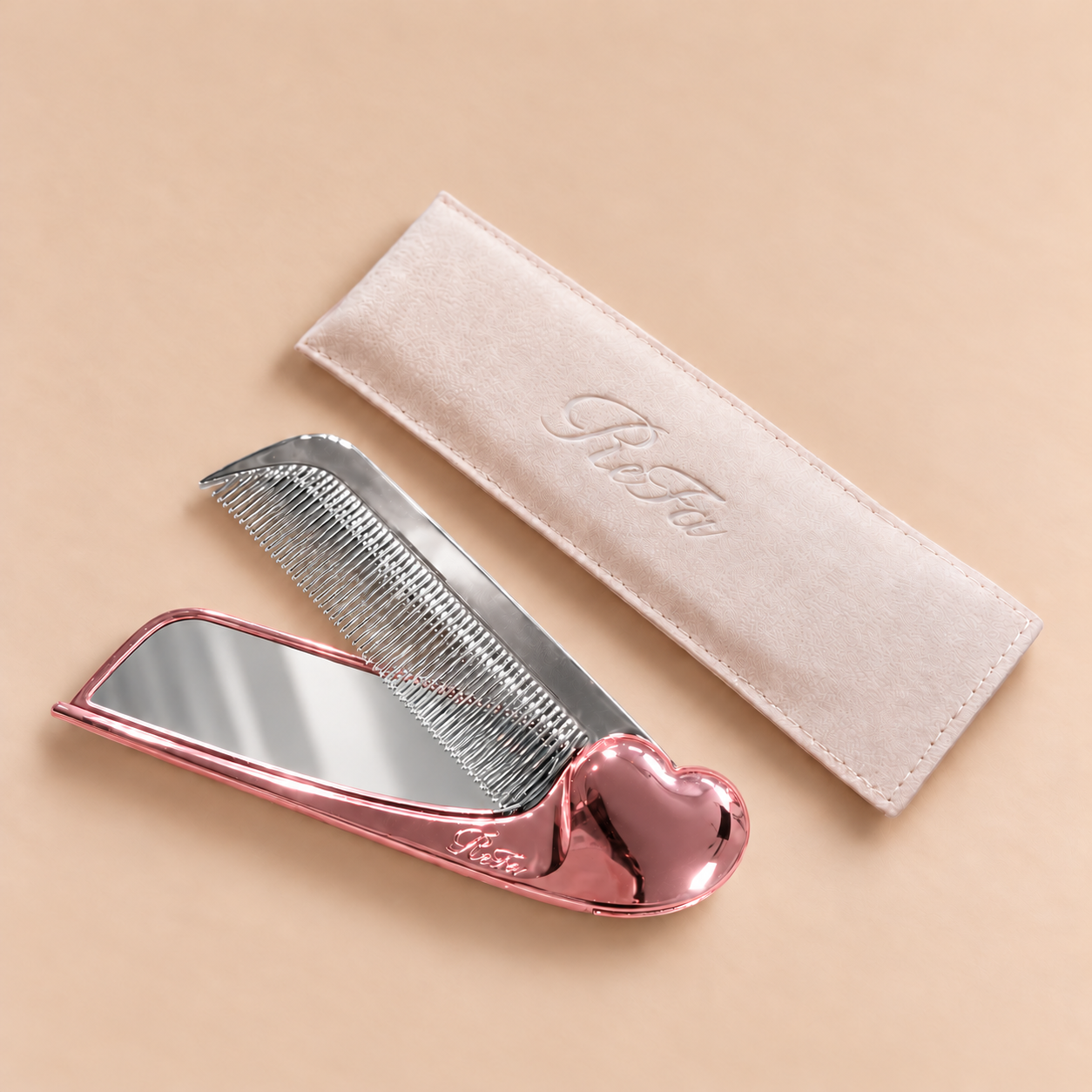 ReFa HEART Mirror COMB Aira 抗靜電心型瀏海鏡梳(連鏡款)