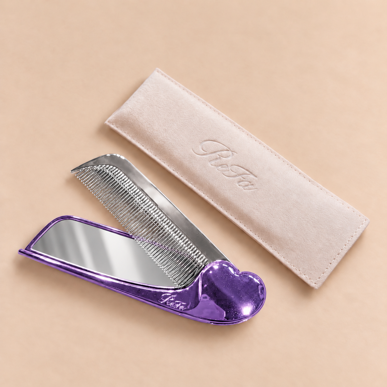 ReFa HEART Mirror COMB Aira 抗靜電心型瀏海鏡梳(連鏡款)