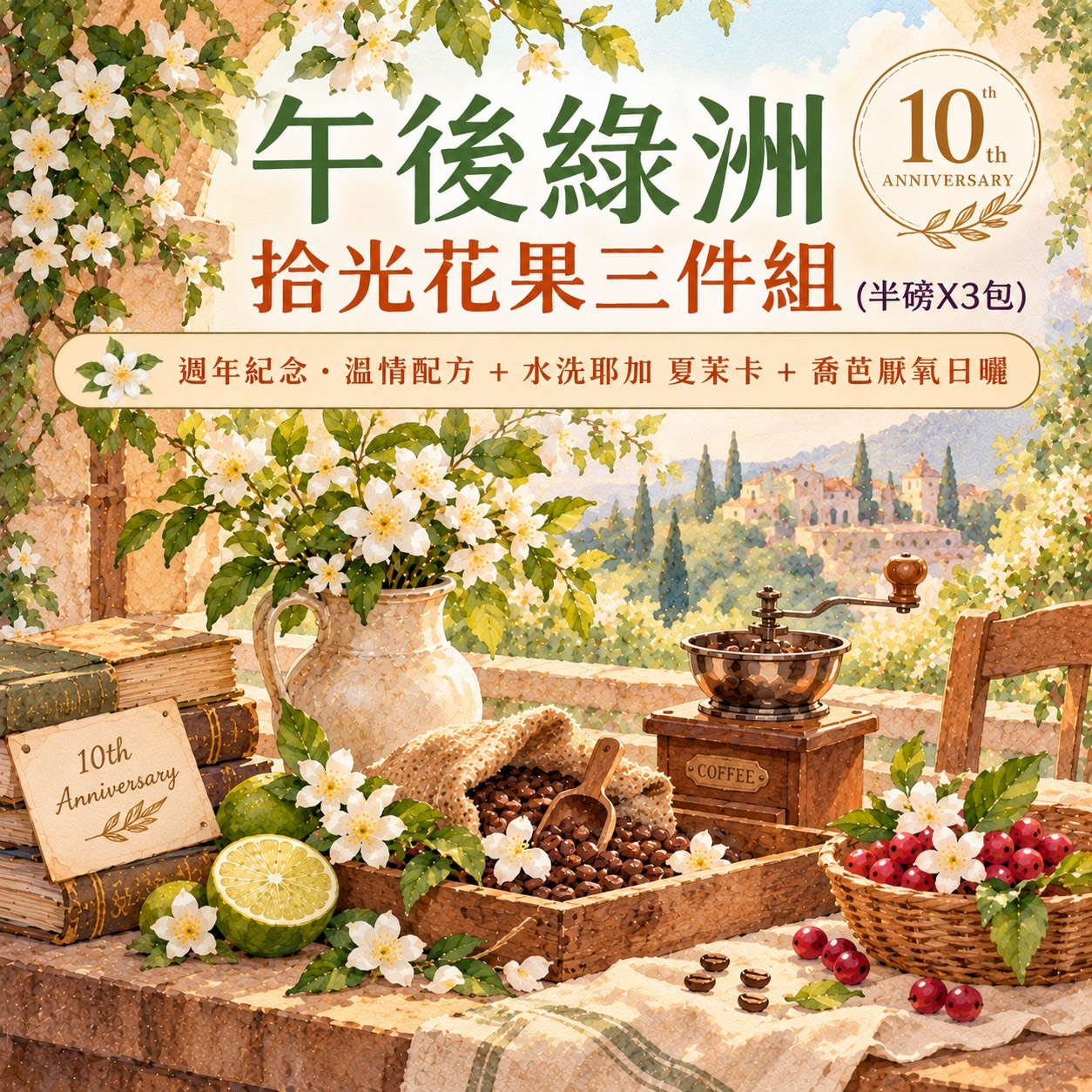 ★午後綠洲★拾光花果組(半磅 x 3包)