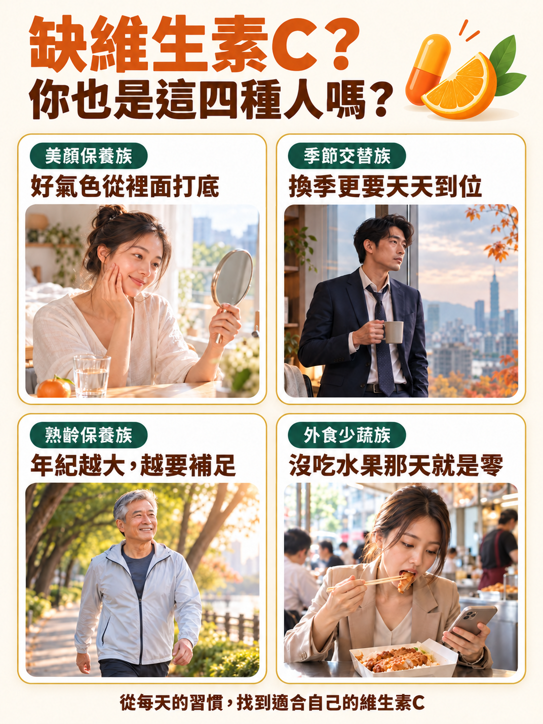 最需要維生素C 的四種人
