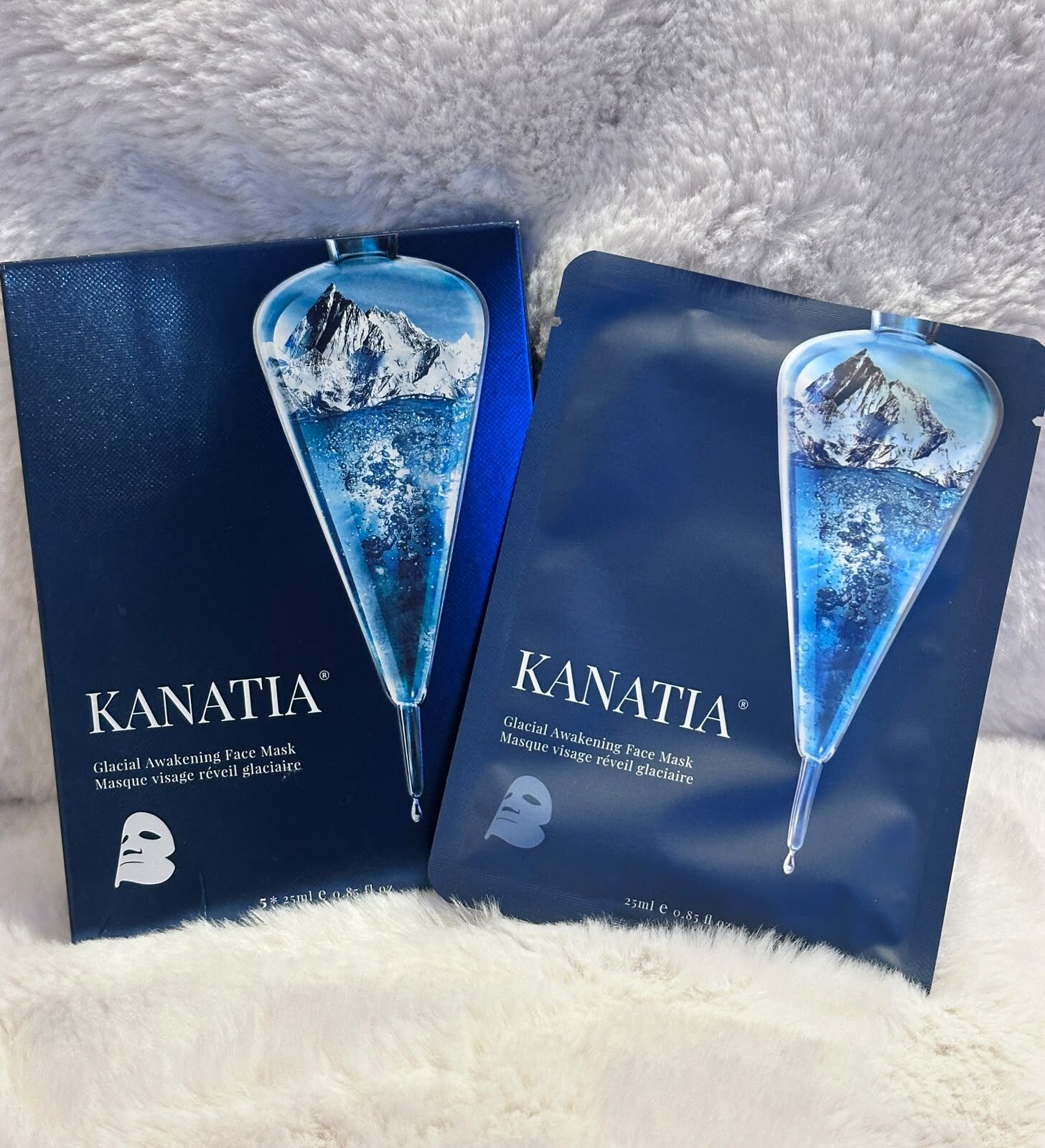 XB14 Kanatia冰川水喚膚面膜 Glacial Awakening Facial Mask 5X 25 ml **到期日:約2028/04