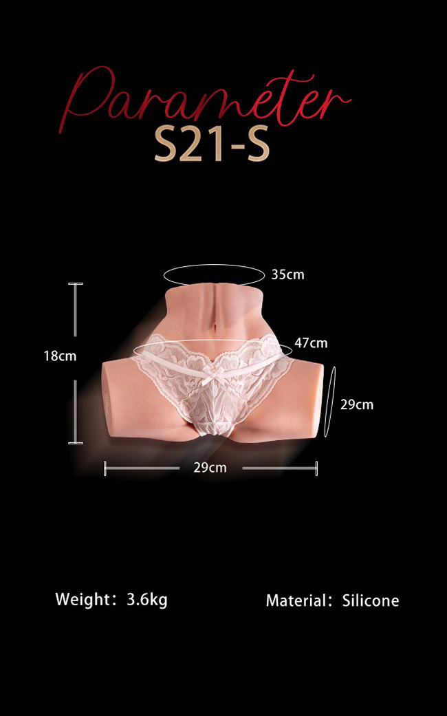 NOT YE 奈也娃娃 S21-S 擬真皮紋矽膠一字馬臀模-3.6KG silicone butt sex doll