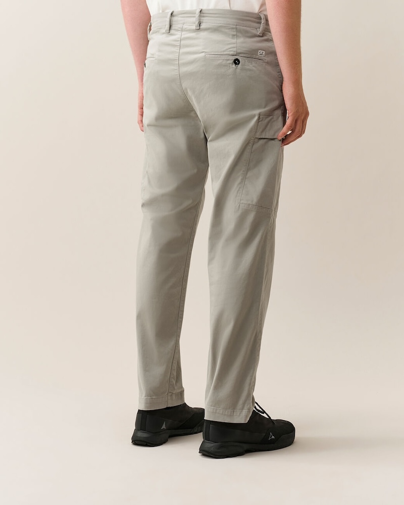 C.P. Company - Stretch Sateen Regular Cargo Pants - 21CMPA090A005529G936 FLINT GREY