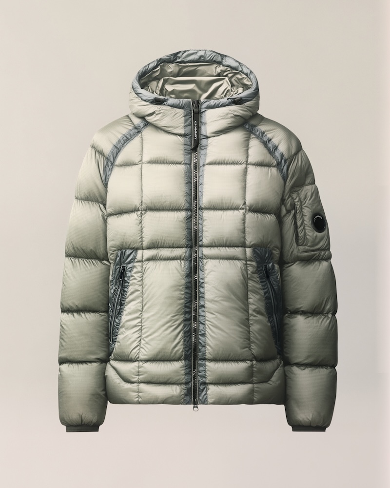 C.P. Company - D.D. Shell Hooded Puffer Jacket - 21CMOW702A110416A936 FLINT GREY