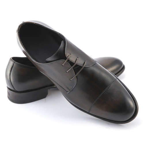 Calf Brown Leather Derby Shoes | Gay Giano